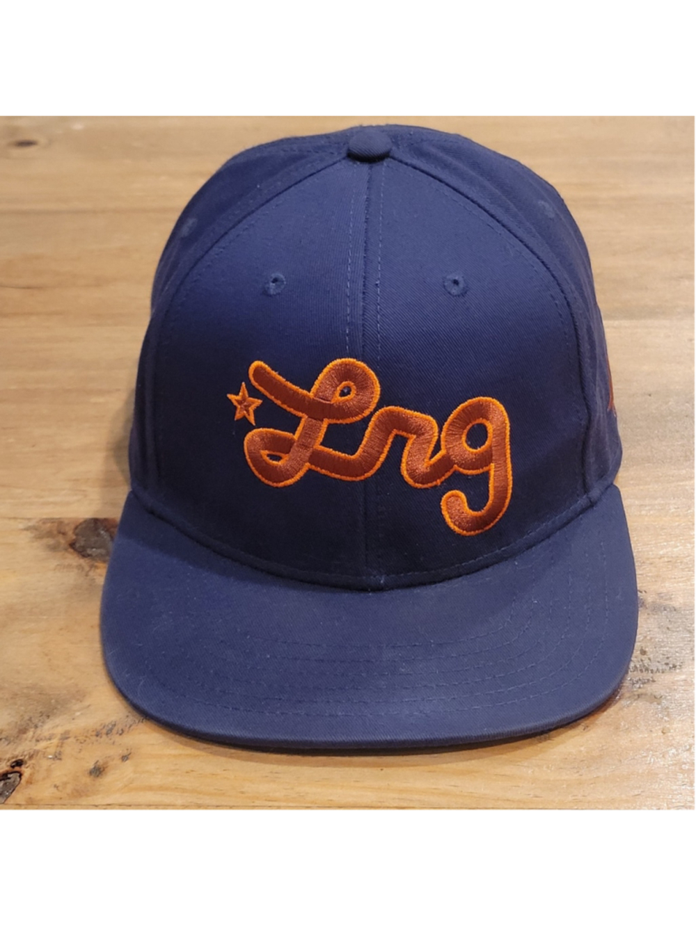 LRG Lifted Research Group Hat Snapback Blue One SIze Skater Script Spell Out